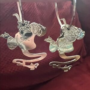 Disney Genie Dangling Silver Earrings